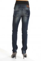 Queen Mum Straight zwangerschapsjeans, blue