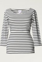 Boob zwangerschaps- en borstvoedingsshirt Simone, stripe black,...