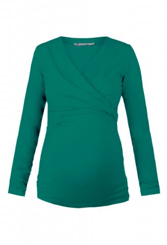 Queen Mum zwangerschapsshirt, green