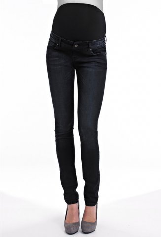 Queen Mum Slimfit zwangerschapsjeans, dark