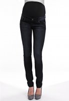 Queen Mum Slimfit zwangerschapsjeans, dark