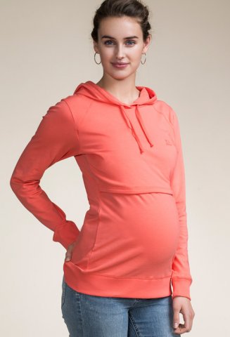 Boob nursing Hoodie, watermelon, BIO katoen