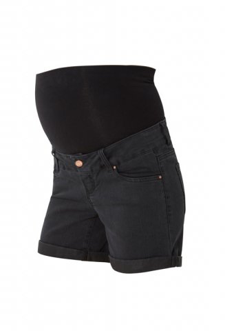 Mama Licious zwangerschapsshort Alberte, denim black