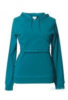 Boob nursing Hoodie, green pool, BIO katoen