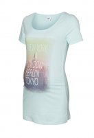 Mama Licious zwangerschaps T-shirt Urban, blue glow