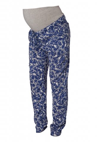 Mama Licious zwangerschapsbroek Ellen, print blue