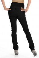 Queen Mum zwangerschapsbroek straight cotton 3504, black