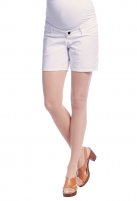 Queen Mum zwangerschapsshort cotton, off white