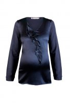 Queen Mum zwangerschapsblouse 2398, dark blue