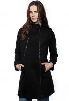 Love2wait zwangerschapsjas Double Zipper, black