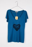 Sisters zwangerschaps T-shirt Bonnie, blue