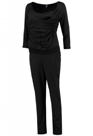 Love2wait nursing jumpsuit, black