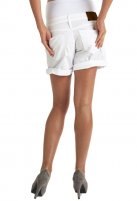 Queen Mum zwangerschapsshort cotton, white