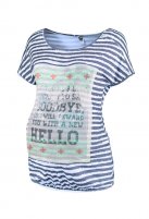Love2wait zwangerschaps T-shirt Striped