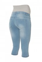 Mama Licious slim zwangerschapsjeans Capri, light blue