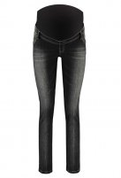 Love2wait Skinny Jeans Sophia Zip pockets, black denim