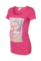 Mama Licious zwangerschaps T-shirt Laija, pink