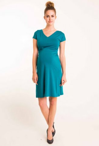 Fragile Grease Dress, emerald green