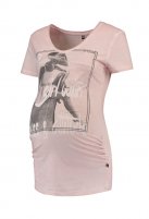 Love2wait zwangerschaps T-shirt Class & Attitude, pink