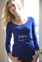 Pomkin zwangerschaps- en borstvoedingsshirt Zoe, blue