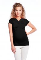 Queen Mum zwangerschaps- en borstvoedings T-shirt, black