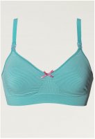 Boob Fast Food bh, stripe aqua/white