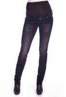 Queen Mum Slimfit zwangerschapsjeans, black