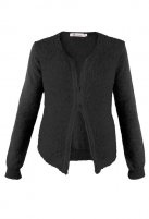 Queen Mum cardigan Fine, black