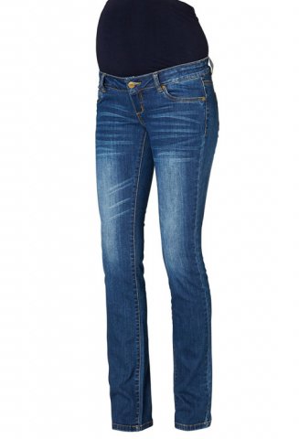 Mama Licious straight zwangerschapsjeans Frey, denim, lengte 34