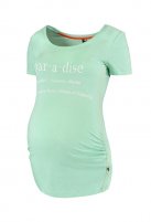 Love2wait zwangerschaps T-shirt Paradise, mint