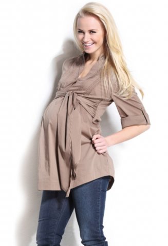 9 Fashion zwangerschapsblouse Isis, cappuccino