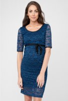 Ripe zwangerschapsjurk, Lace, blue