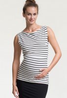 Boob zwangerschaps- en borstvoedingstanktop Simone, stripe black,...