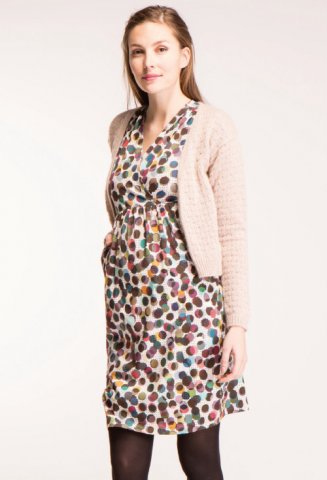 Fragile comfy dress, multi dots