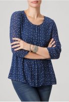 Mama Licious zwangerschaps- en borstvoedingsblouse Isabel, blue