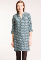 Fragile blouse dress, petrol