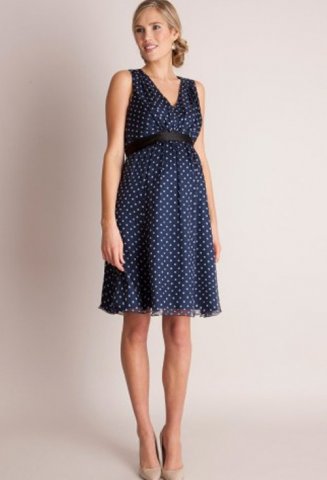 Seraphine zwangerschapsjurk Cassandra, silk polka dot