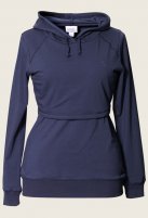 Boob nursing Hoodie, navy, BIO katoen