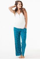 Amoralia pyjama/lounge broek, emerald print