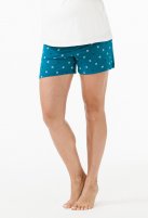 Amoralia pyama/lounge short, emerald, print