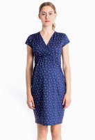 Fragile Comfy dress, print, navy